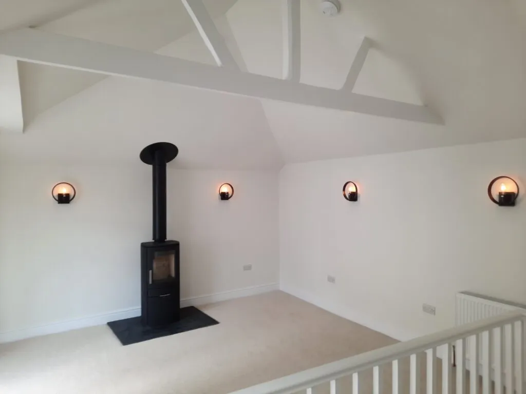 Electrical rewire in progress — lighting and sockets, East Devon